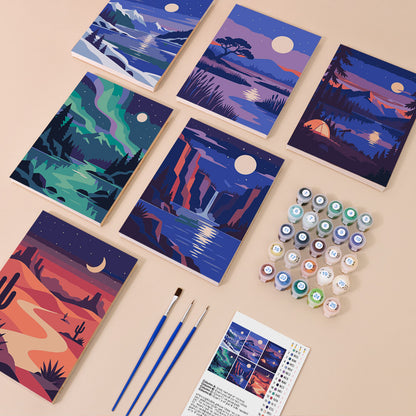 Moonlit Wilderness mini paint by numbers – image 1