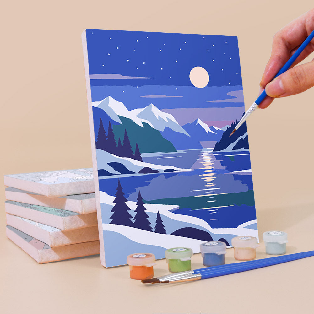 Moonlit Wilderness mini paint by numbers – image 3