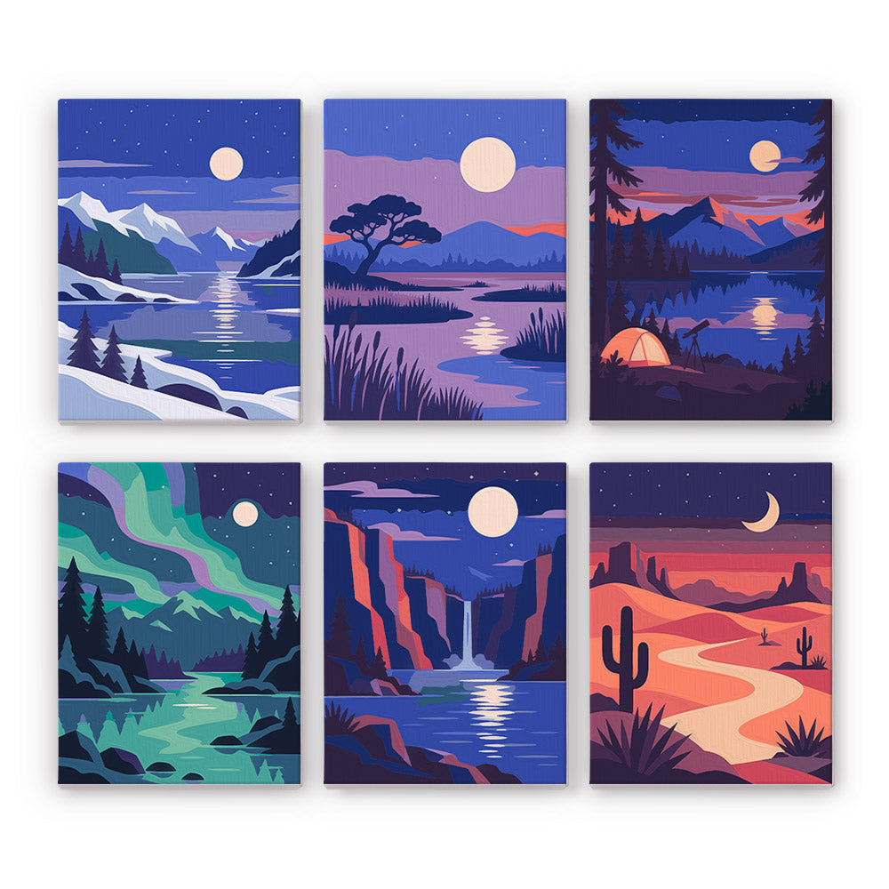 Moonlit Wilderness mini paint by numbers – image 7