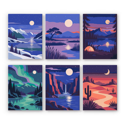 Moonlit Wilderness mini paint by numbers – image 7