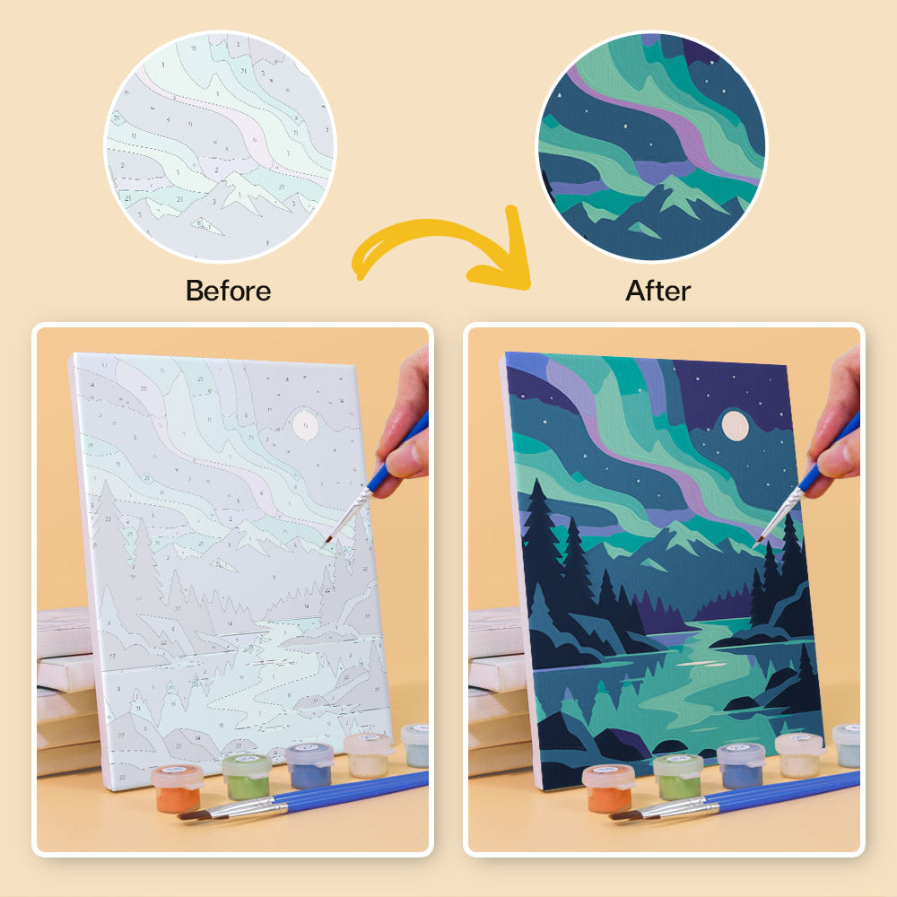 Moonlit Wilderness mini paint by numbers – image 10