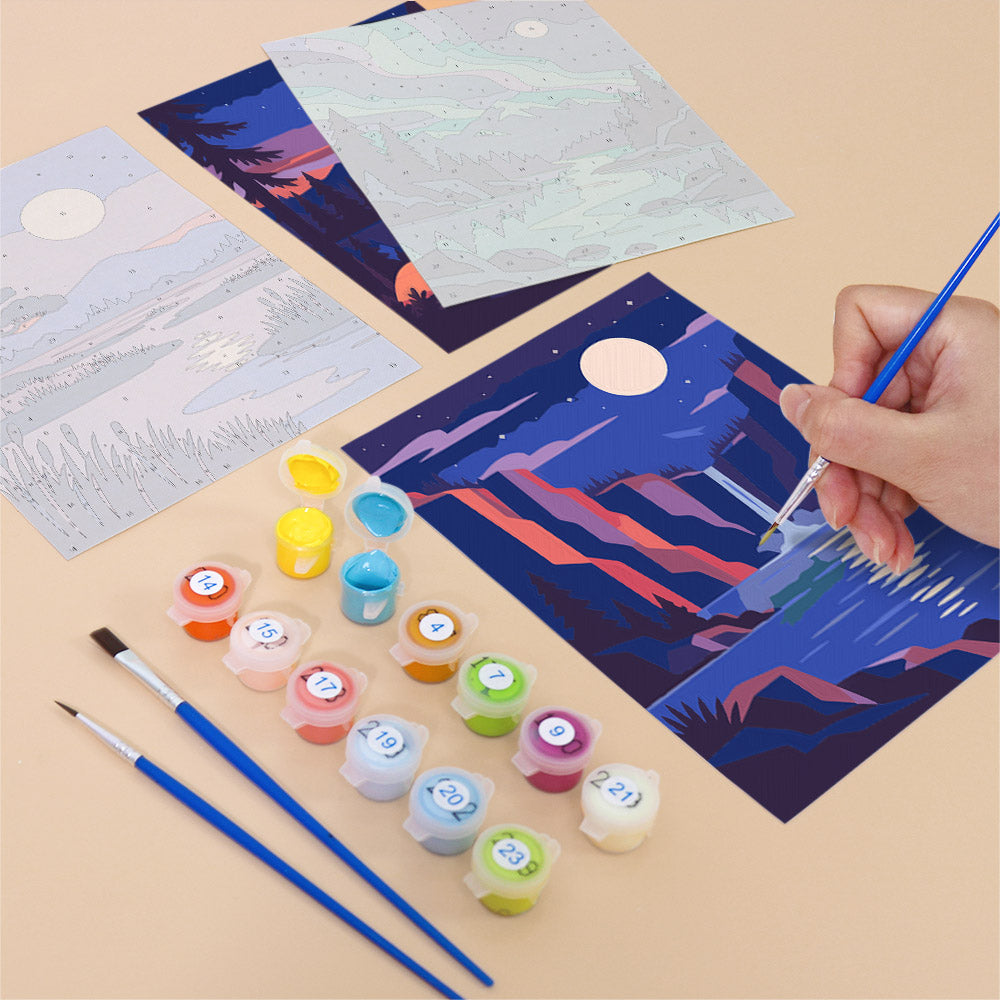Moonlit Wilderness mini paint by numbers – image 12