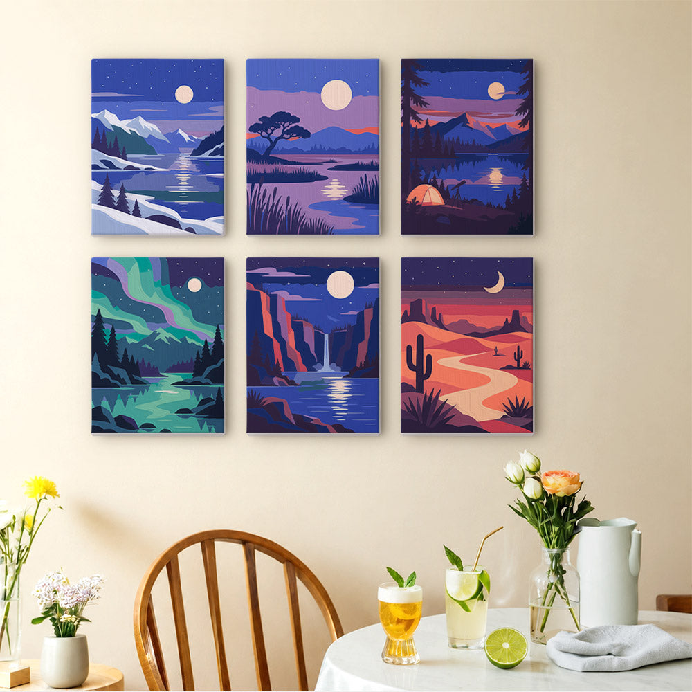 Moonlit Wilderness mini paint by numbers – image 14