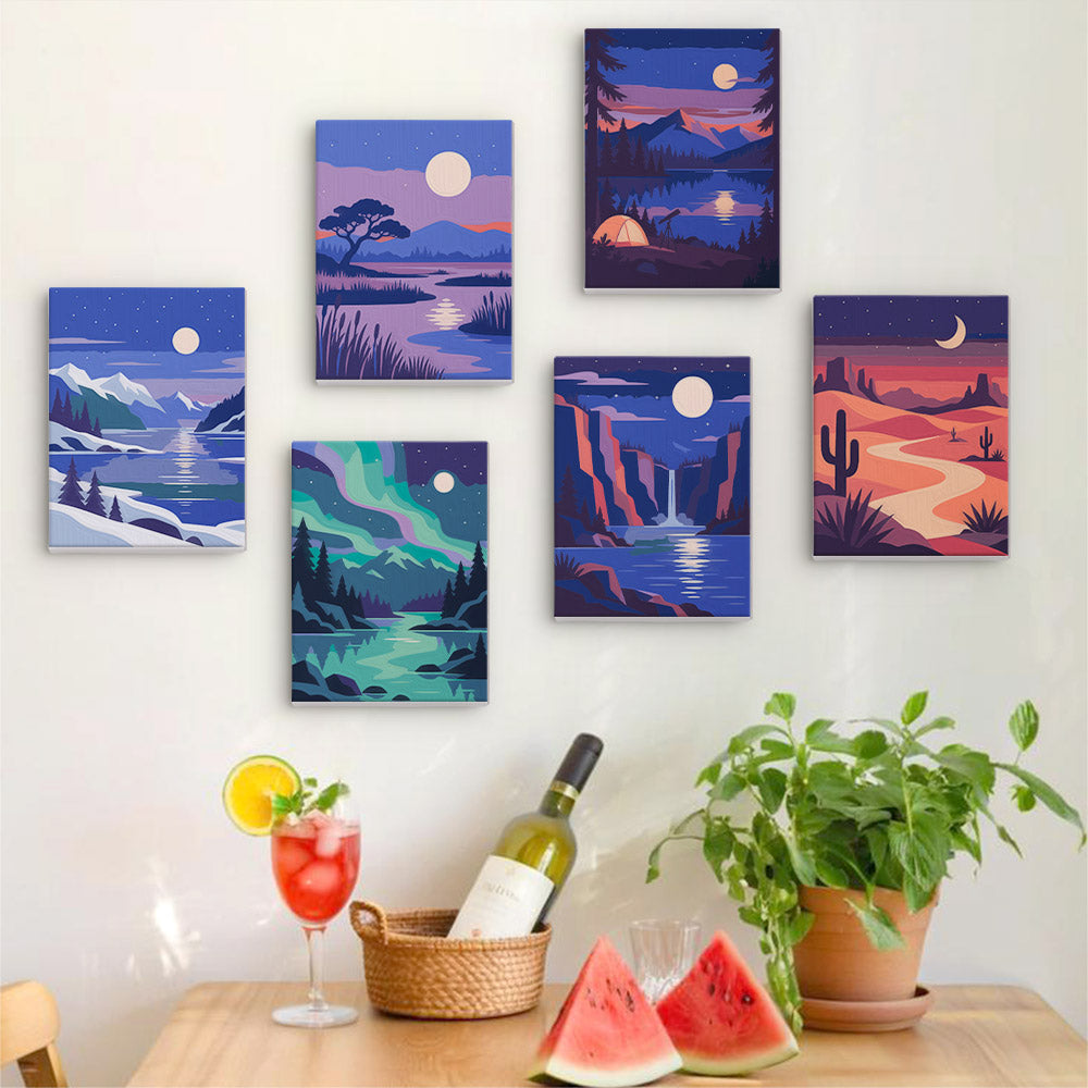 Moonlit Wilderness mini paint by numbers – image 17
