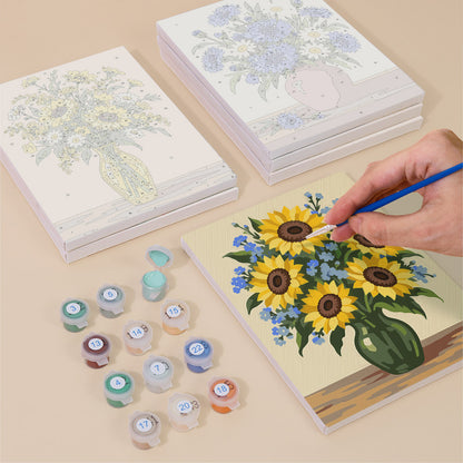Country Flower Bouquets mini paint by numbers – image 4