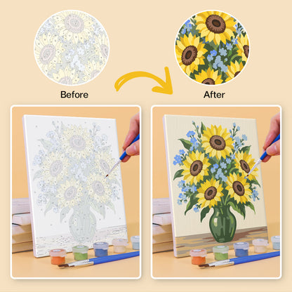 Country Flower Bouquets mini paint by numbers – image 10