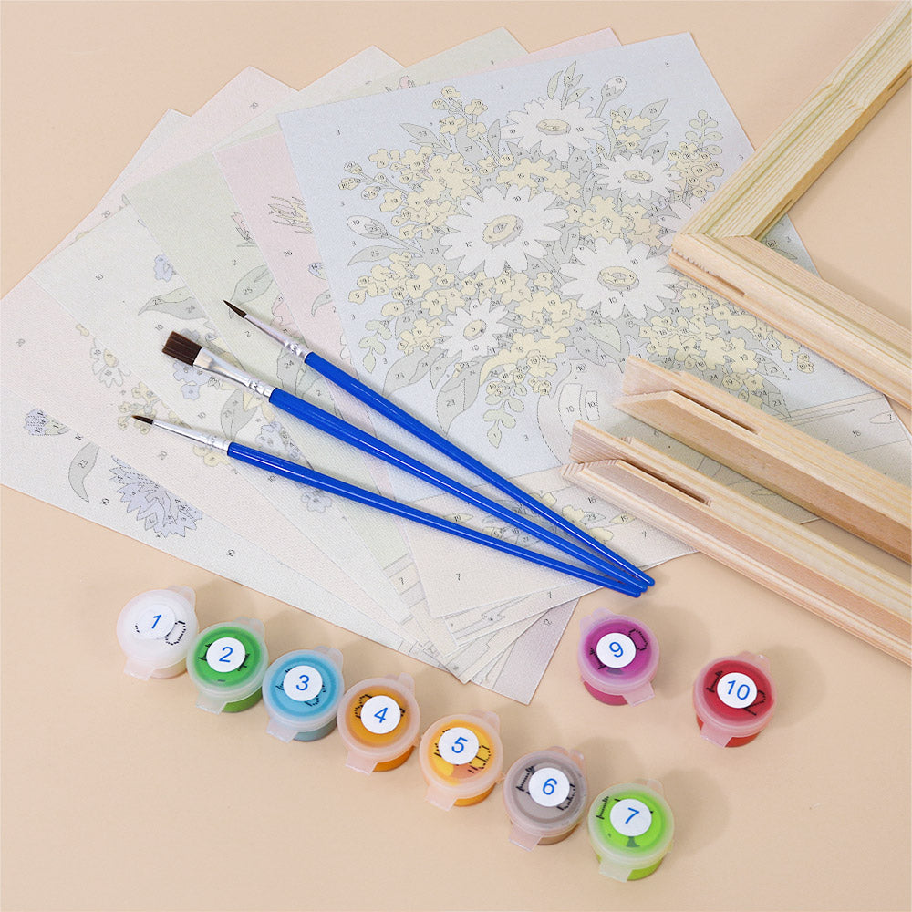Country Flower Bouquets mini paint by numbers – image 11