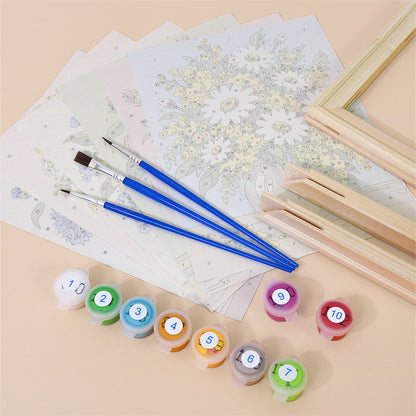 Country Flower Bouquets mini paint by numbers – image 11
