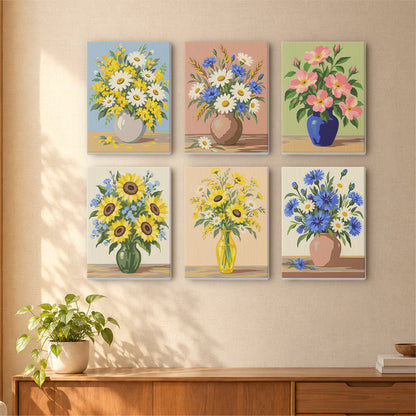 Country Flower Bouquets mini paint by numbers – image 16