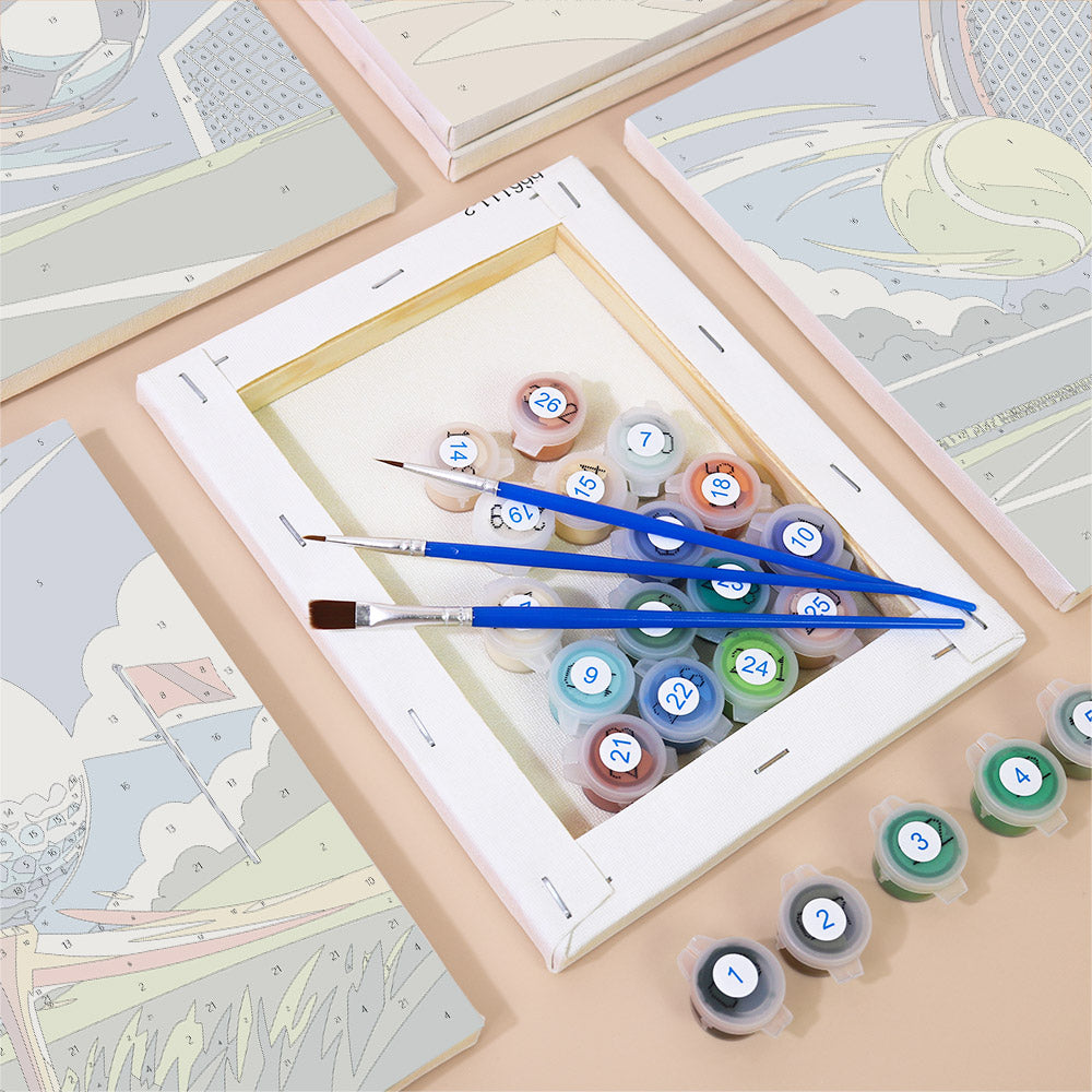 Dynamic Sports mini paint by numbers – image 2