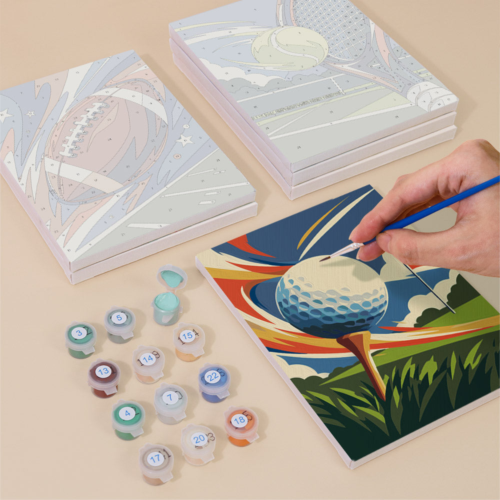 Dynamic Sports mini paint by numbers – image 4