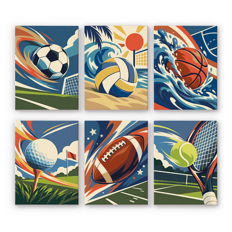 Dynamic Sports mini paint by numbers – image 7