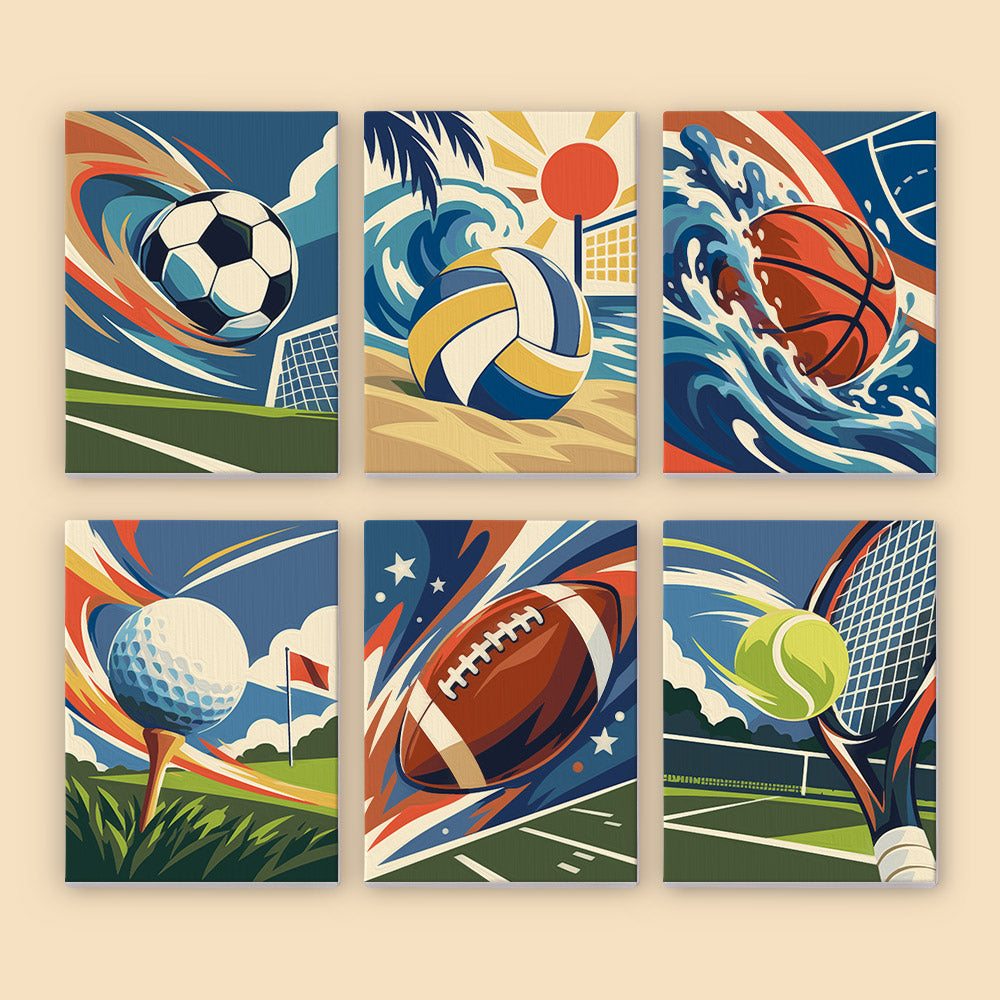 Dynamic Sports mini paint by numbers – image 8
