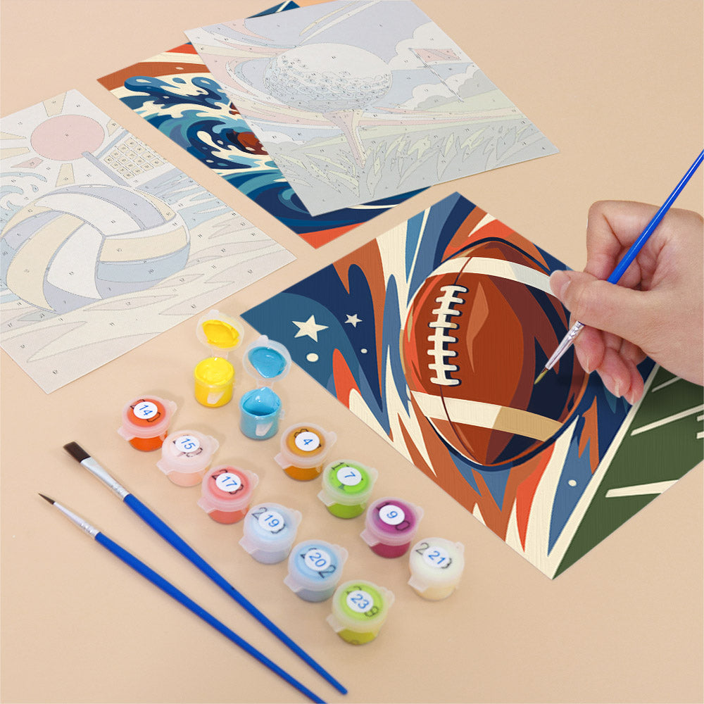 Dynamic Sports mini paint by numbers – image 12