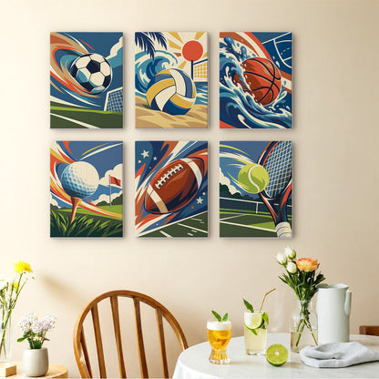 Dynamic Sports mini paint by numbers – image 14