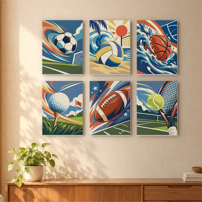 Dynamic Sports mini paint by numbers – image 16