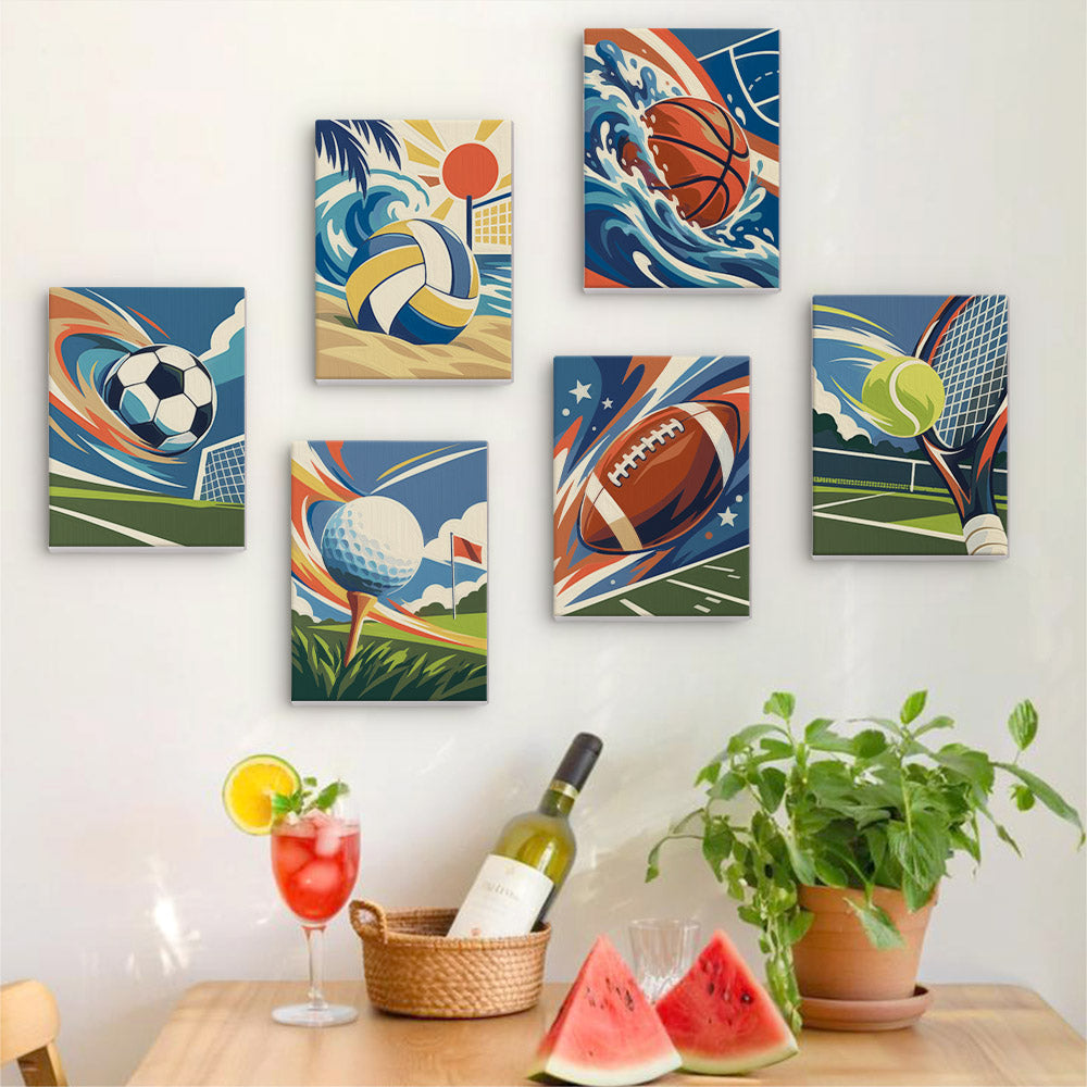 Dynamic Sports mini paint by numbers – image 17