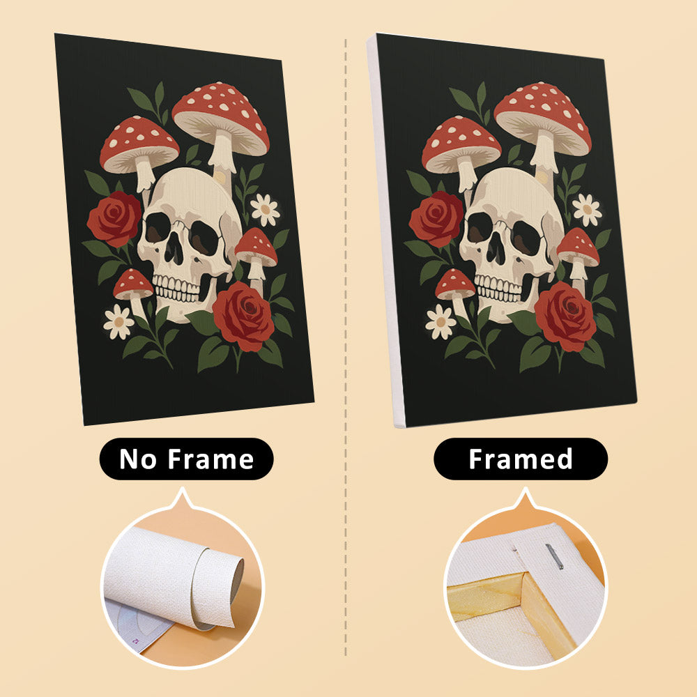Skulls, Ravens and Toadstools mini paint by numbers – image 13