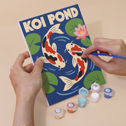 Koi Pond and Yuzu Fizz Posters mini paint by numbers – image 5