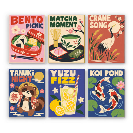 Japanese Poster Moments mini paint by numbers – image 7