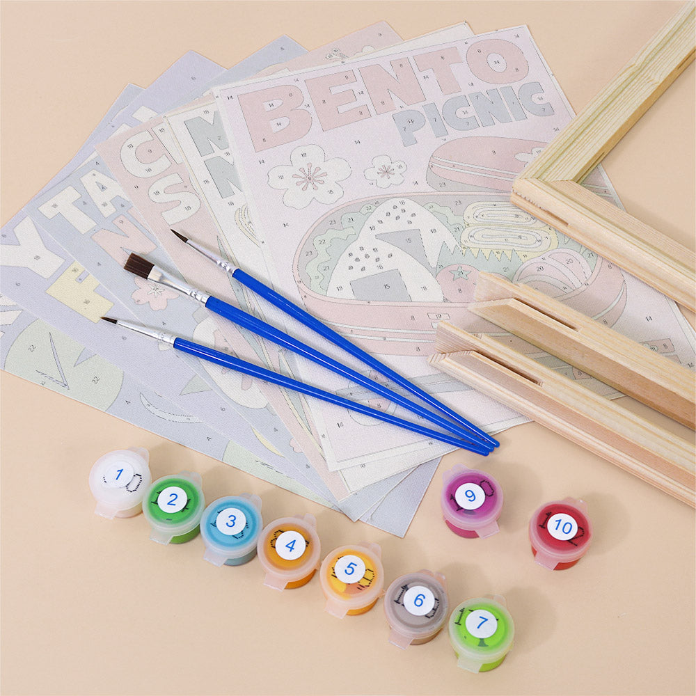 Koi Pond and Yuzu Fizz Posters mini paint by numbers – image 11