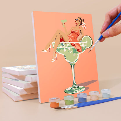 Cocktail Glamour mini paint by numbers – image 3