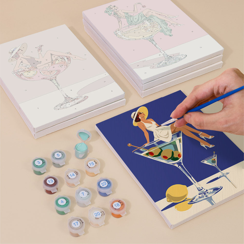 Cocktail Glamour mini paint by numbers – image 4