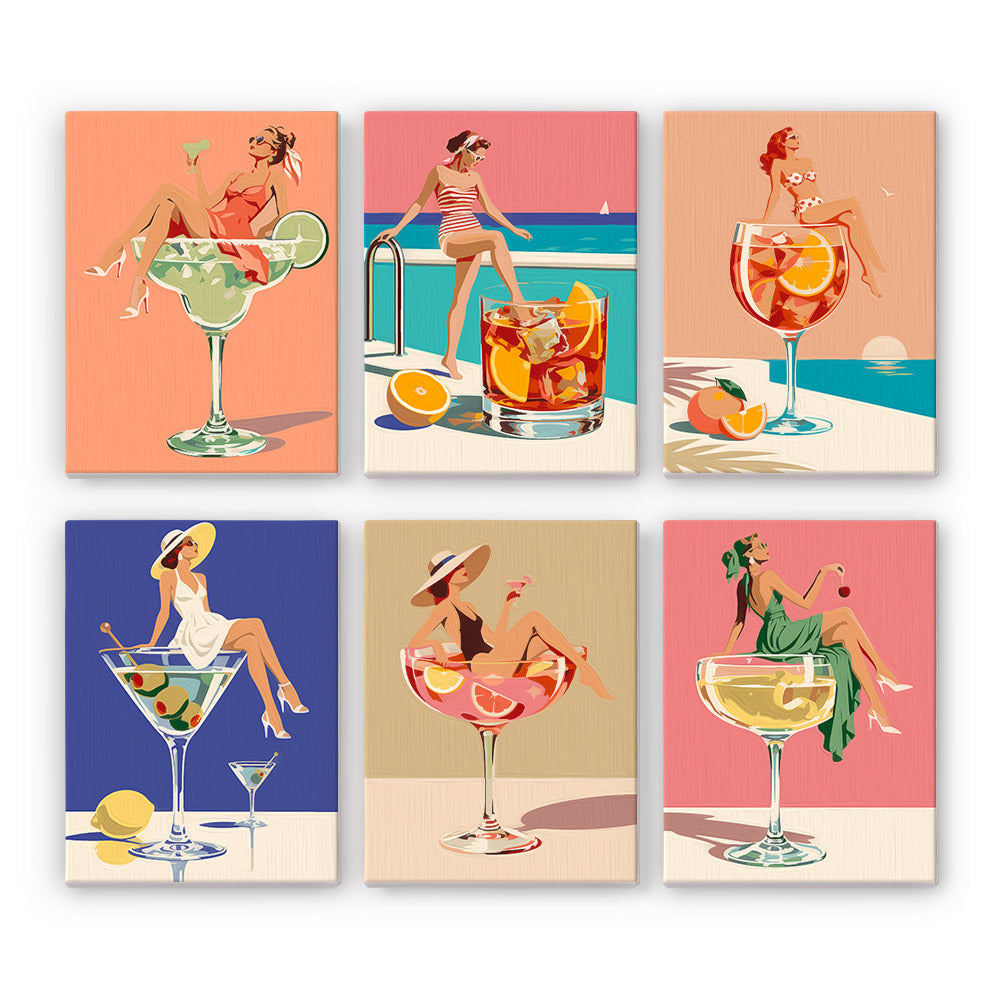 Cocktail Glamour mini paint by numbers – image 7