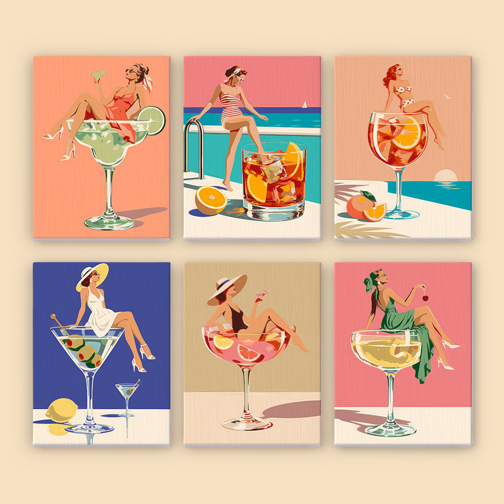 Cocktail Glamour mini paint by numbers – image 8