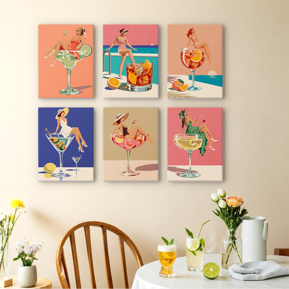 Cocktail Glamour mini paint by numbers – image 14