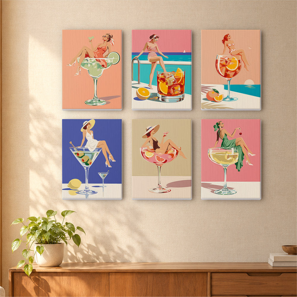 Cocktail Glamour mini paint by numbers – image 16