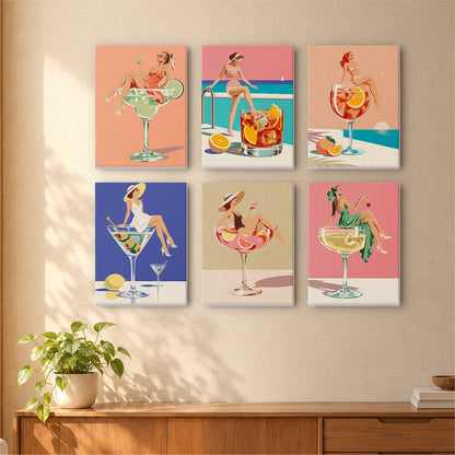 Cocktail Glamour mini paint by numbers – image 16