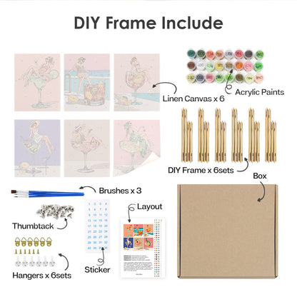 Cocktail Glamour mini paint by numbers – image 18