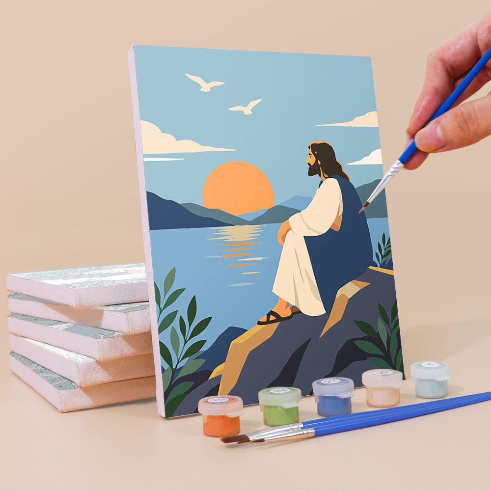 Gentle Christian Scenes mini paint by numbers – image 3