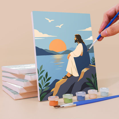 Gentle Christian Scenes mini paint by numbers – image 3
