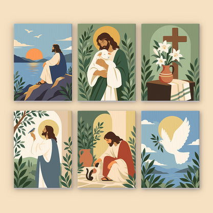 Gentle Christian Scenes mini paint by numbers – image 8