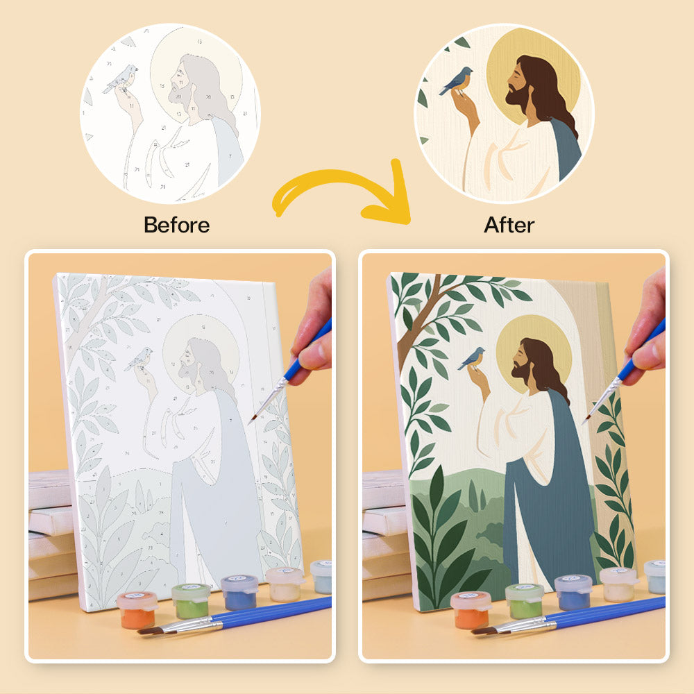 Gentle Christian Scenes mini paint by numbers – image 10