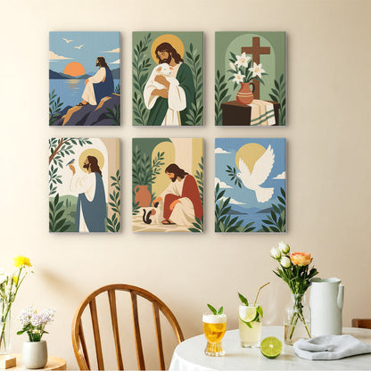 Gentle Christian Scenes mini paint by numbers – image 14