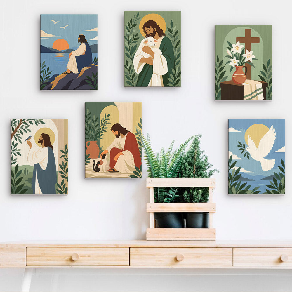 Gentle Christian Scenes mini paint by numbers – image 15