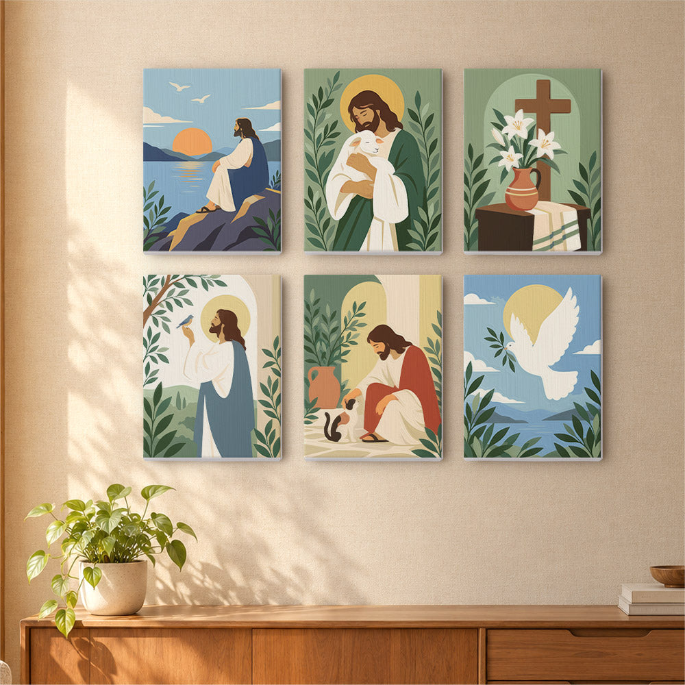 Gentle Christian Scenes mini paint by numbers – image 16