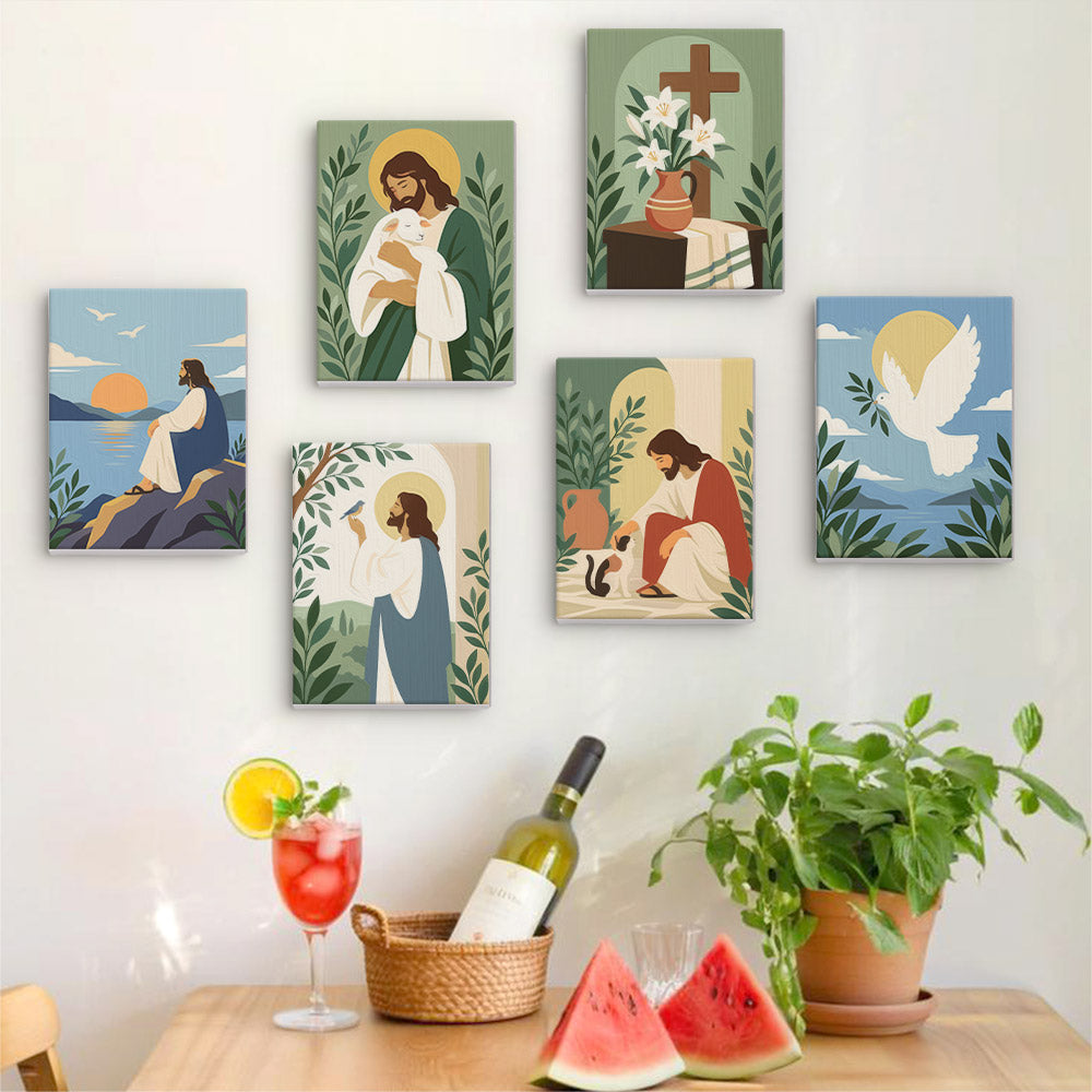 Gentle Christian Scenes mini paint by numbers – image 17