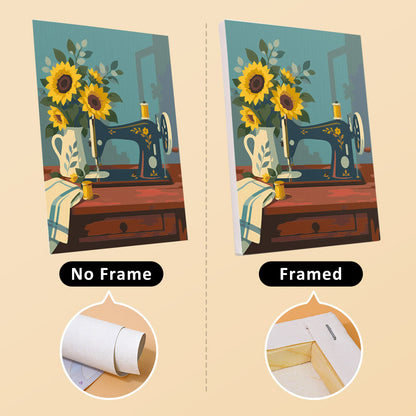 Gramophones and Garden Roses mini paint by numbers – image 13