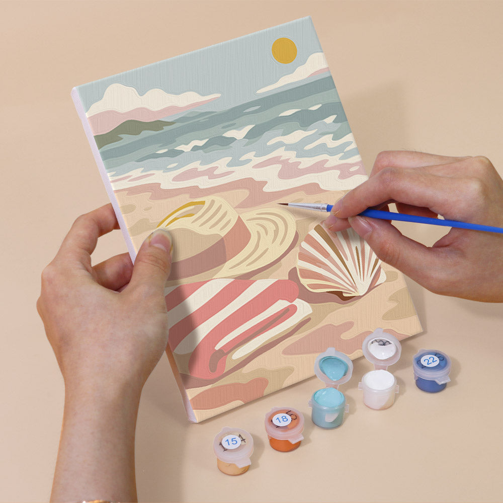 Soft Coastal Interiors mini paint by numbers – image 5