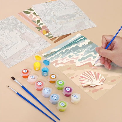 Soft Coastal Interiors mini paint by numbers – image 12