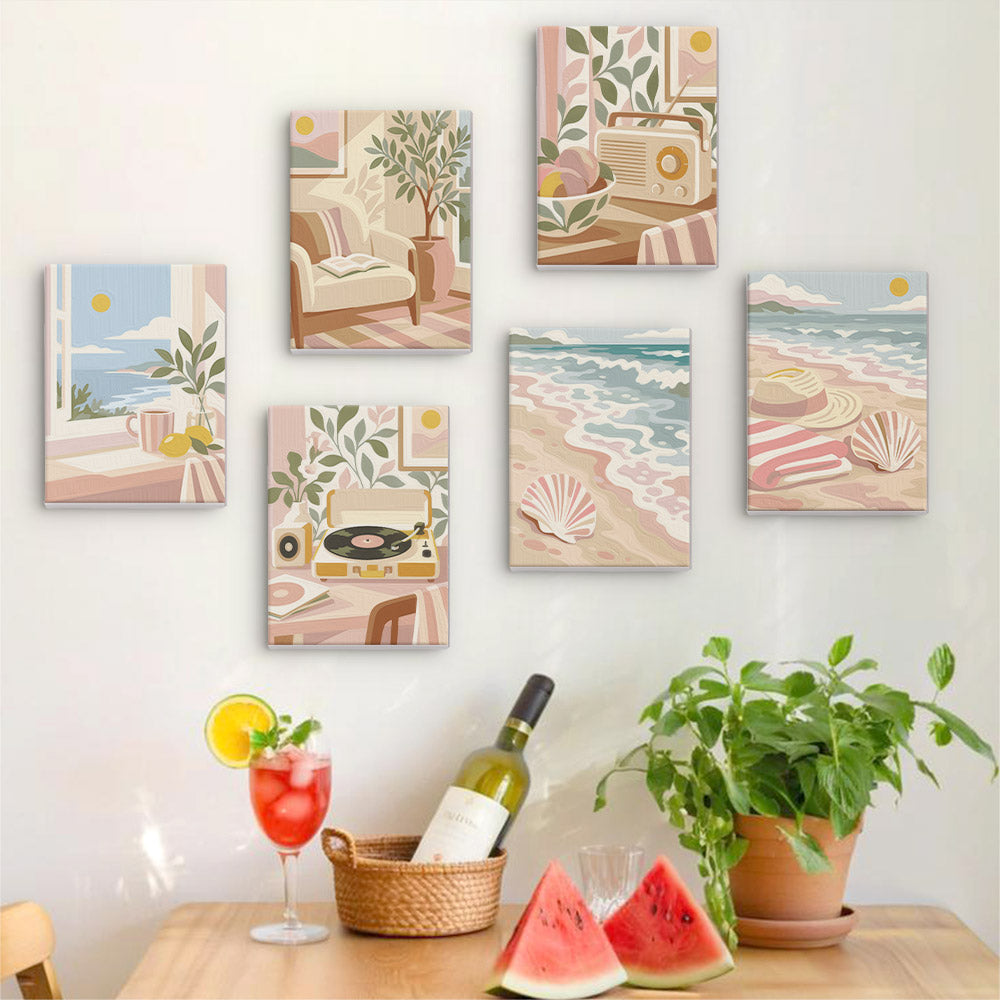 Soft Coastal Interiors mini paint by numbers – image 17