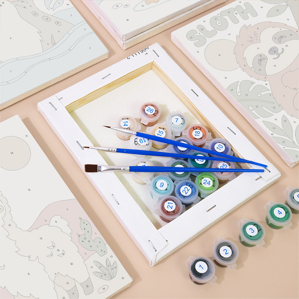 Friendly Animal Learning mini paint by numbers – image 2