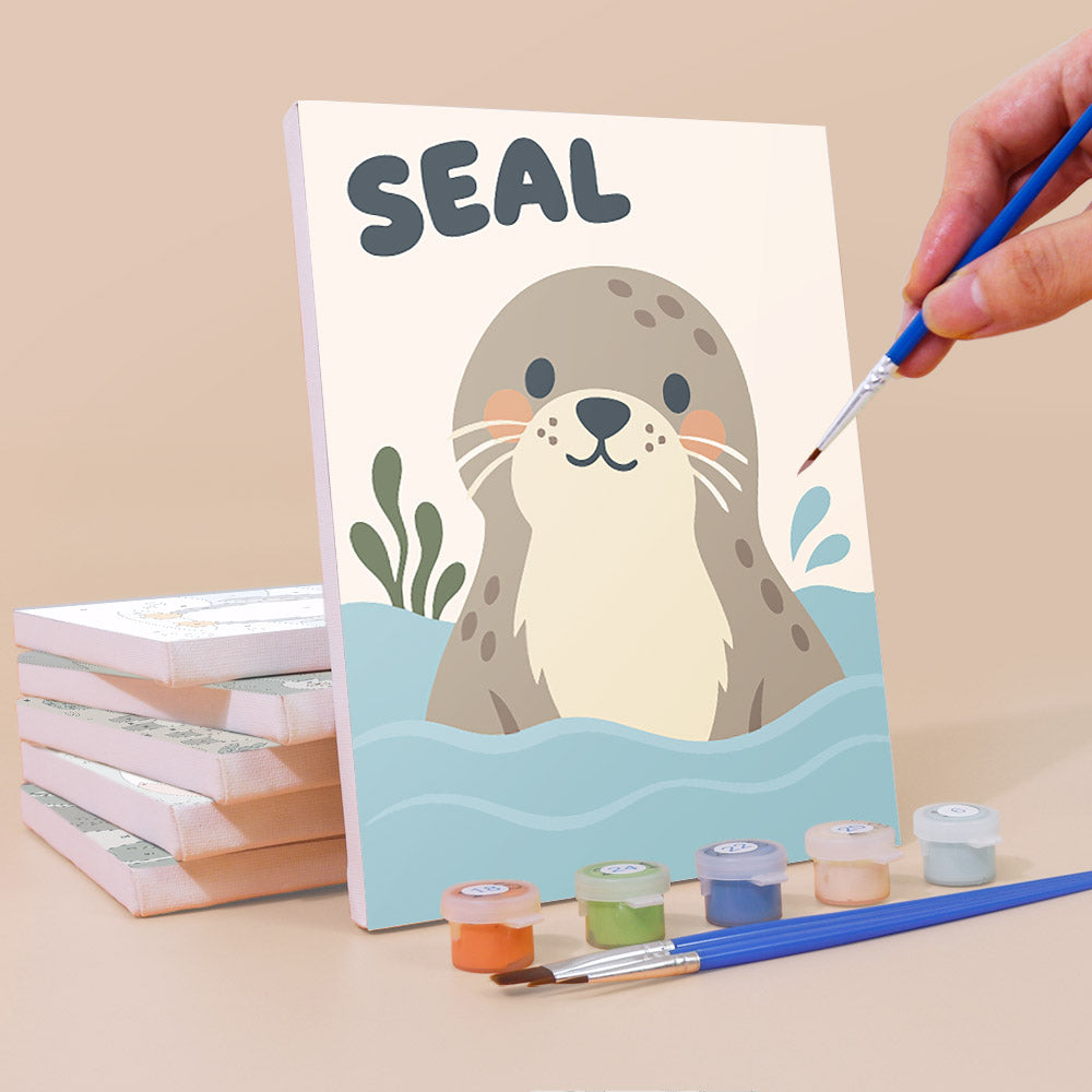 Friendly Animal Learning mini paint by numbers – image 3