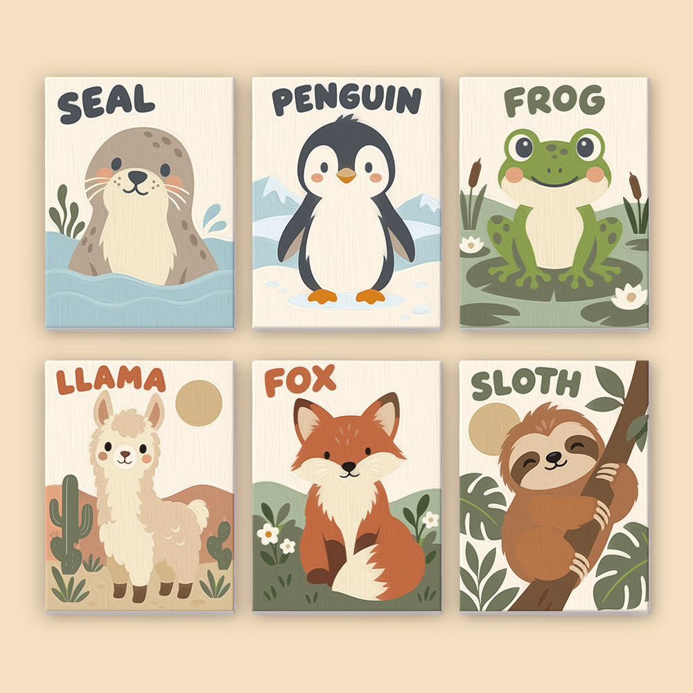 Friendly Animal Learning mini paint by numbers – image 8