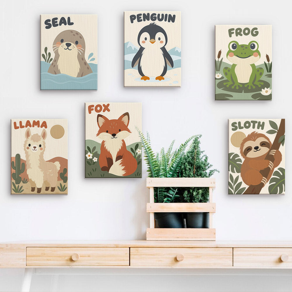 Friendly Animal Learning mini paint by numbers – image 15