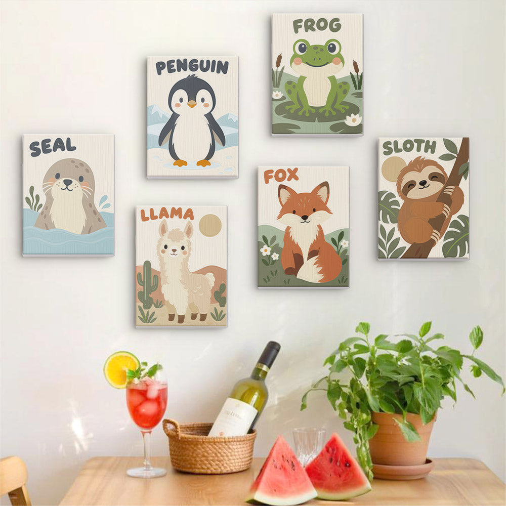 Friendly Animal Learning mini paint by numbers – image 17